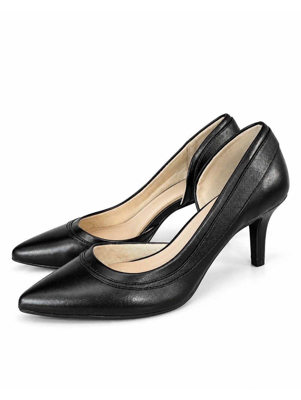 Kelly & Katie Shenna 8M Black Pointed Toe D'Orsay Pumps Heels Office